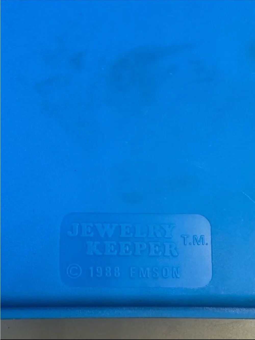 Vintage Emson Jewelry Keeper Plastic Storage Box Book Trifold Travel Case 1988